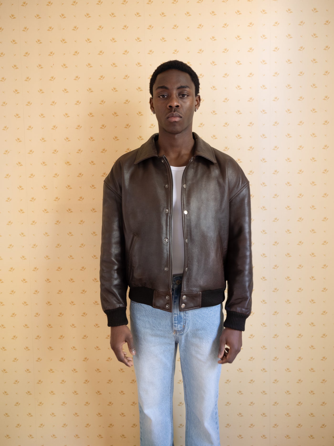Leather Bomber Jacket