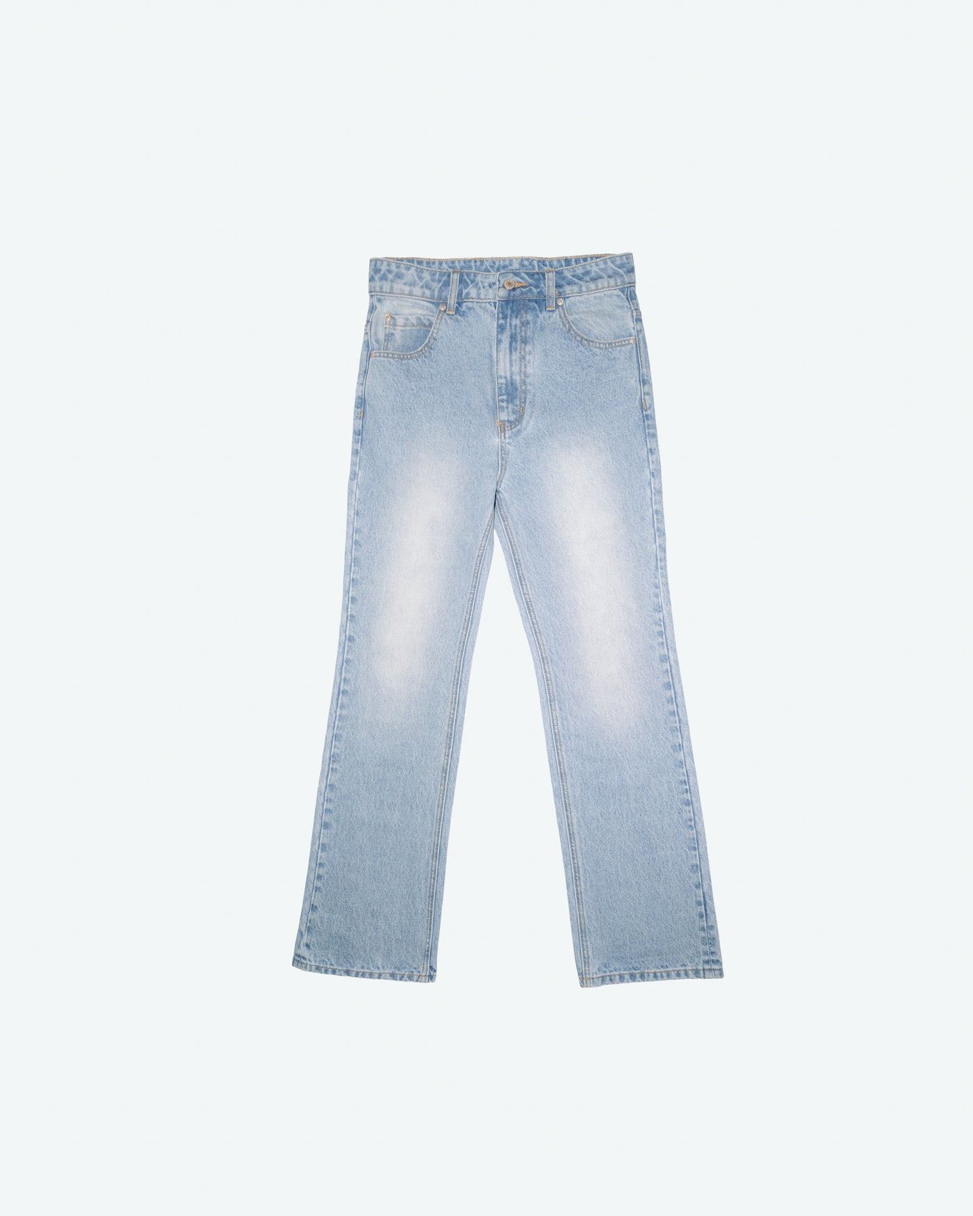 Straight Cut Wide Leg Jeans